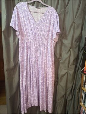 BloomChic Lavender Floral Maxi Dress
